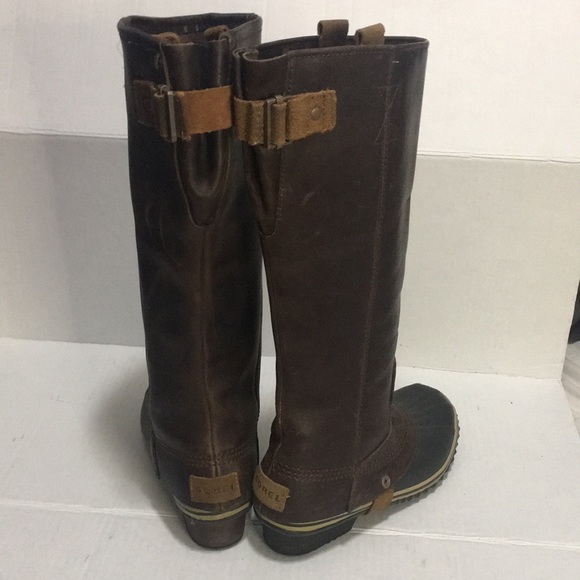 Sorel Slim Pack Riding Tall Boots - Brown, Size 6 - Picture 14 of 15